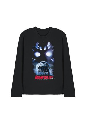 Warner Brothers, FRIDAY THE 13TH JASON LIVES POSTER - Long sleeved top - black