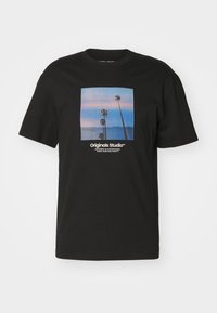 JORVESTERBRO PICTURE CREW NECK - Trükipildiga T-särk - black
