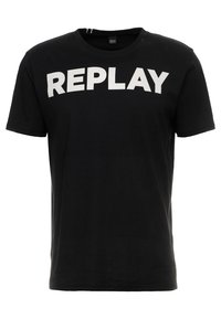 Replay Triko s potiskem - black