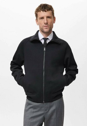 Sudadera con cremallera - black