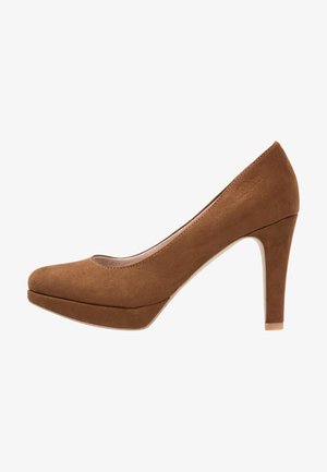 s.Oliver Zapatos altos - cognac