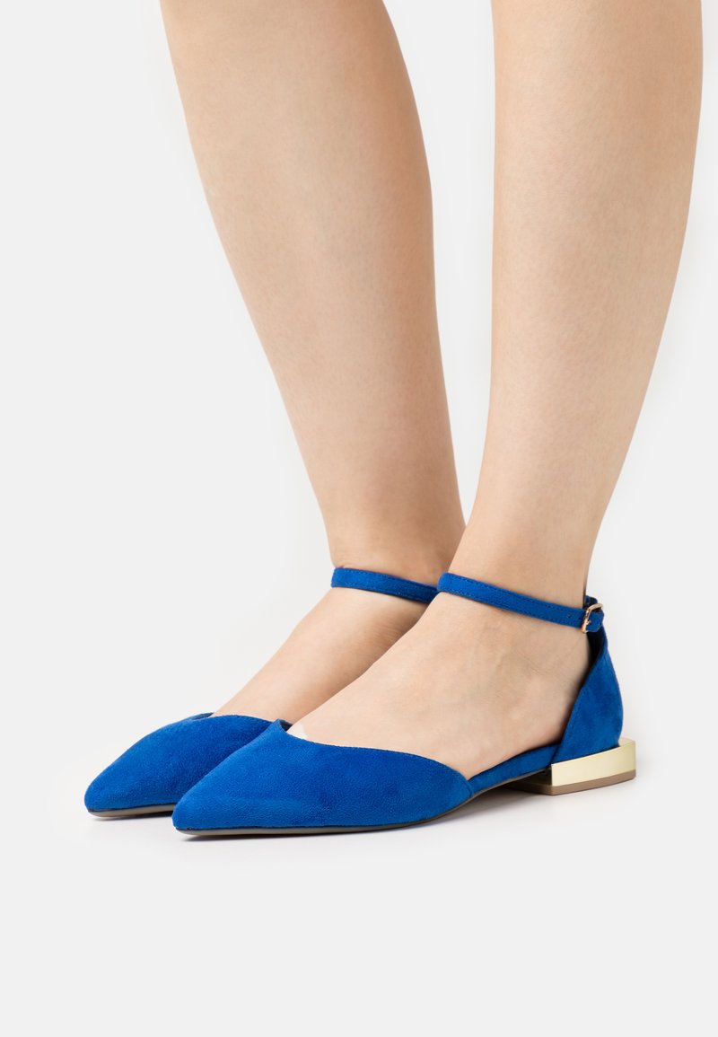 XTI Ankle strap ballet pumps blue/royal blue Zalando.ie