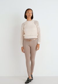 ONLY ONLBILLIE LIFE SHORT O NECK - Strickpullover - whitecap gray