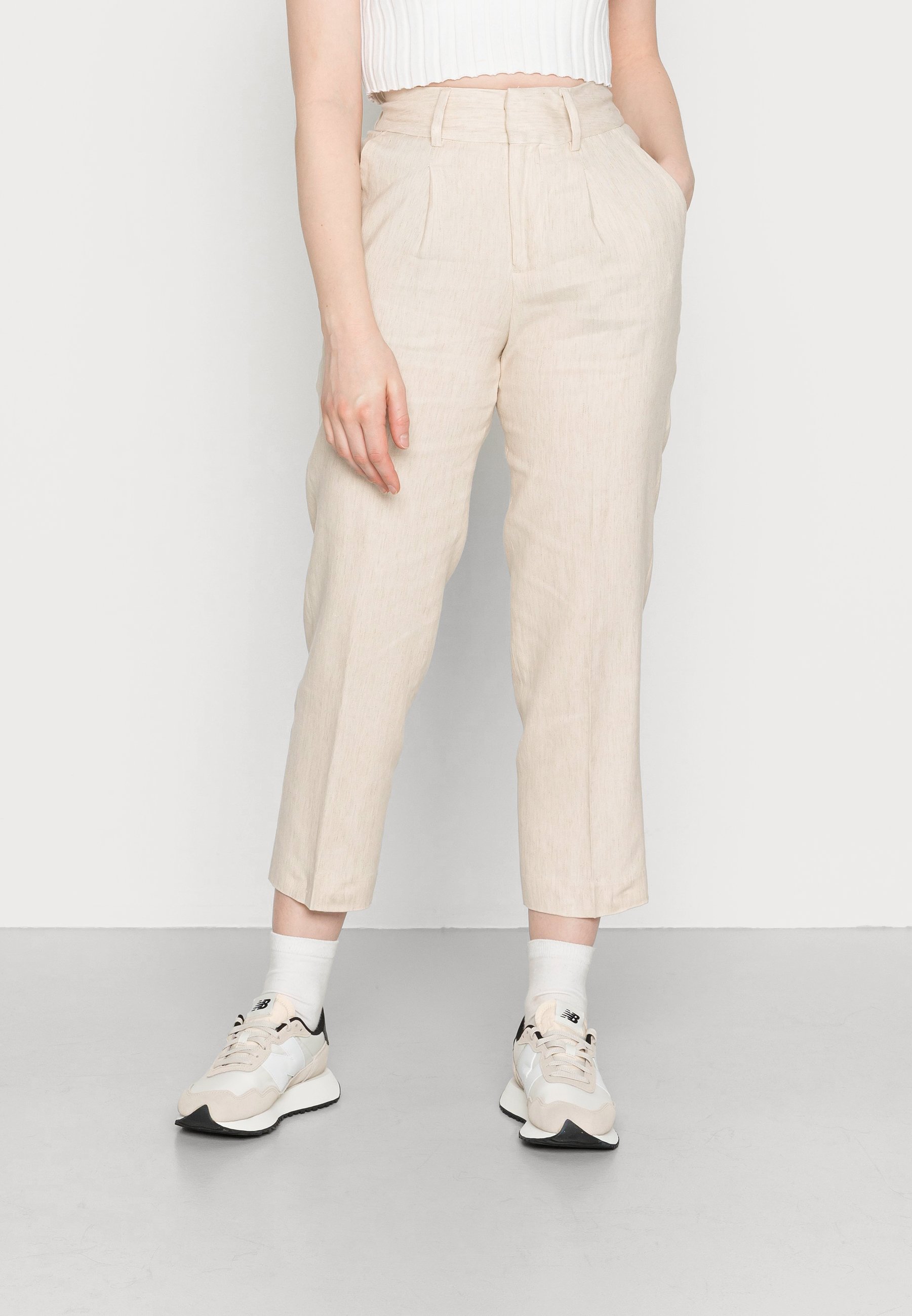 STRAIGHT LEG BLEND TROUSERS 