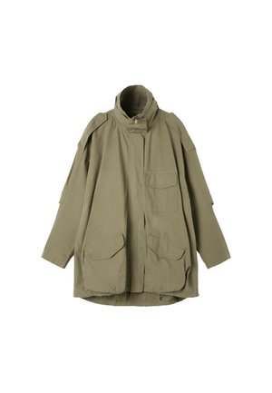 Stradivarius, OVERSIZE PARKA WITH POCKETS - Parka - khaki
