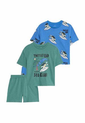 2PK TURTLE SETS - Pigiama - green mix