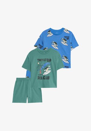 Marks & Spencer 2PK TURTLE SETS - Pyjama - green mix