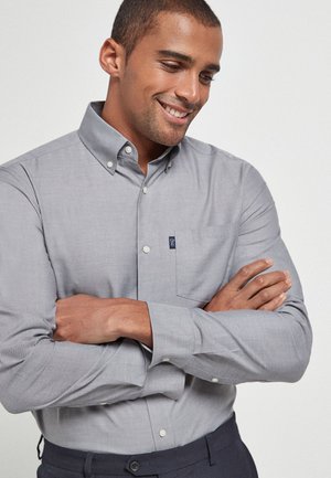 Next EASY IRON BUTTON DOWN - SINGLE CUFF - Ing - light grey