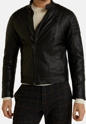 Chaqueta de cuero - black