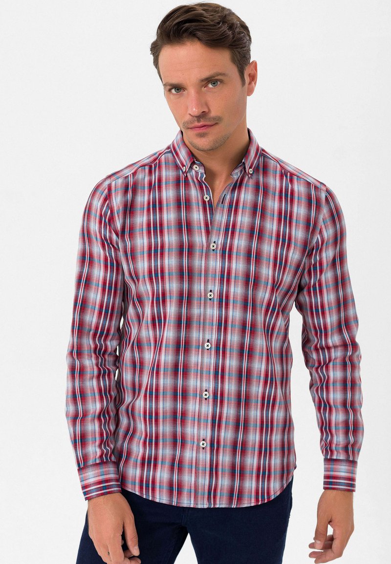 Felix Hardy PLAID REGULAR FIT - Camisa - bordeaux