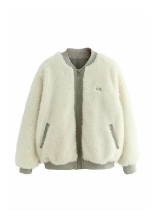 REGULAR FIT  - Bomber Jacket - white green