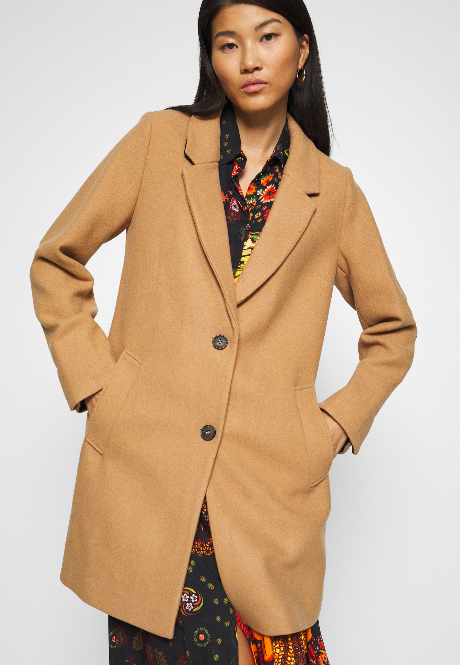 zalando camel coat