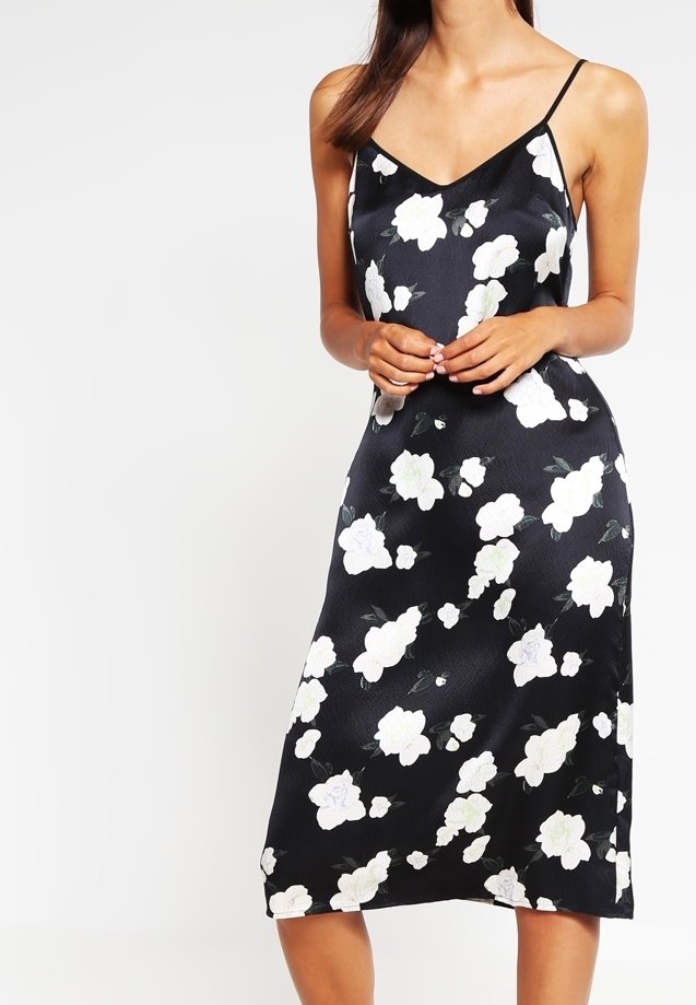 white christmas dresses Women's White Base Asymmetrical Slip Dress main image 1