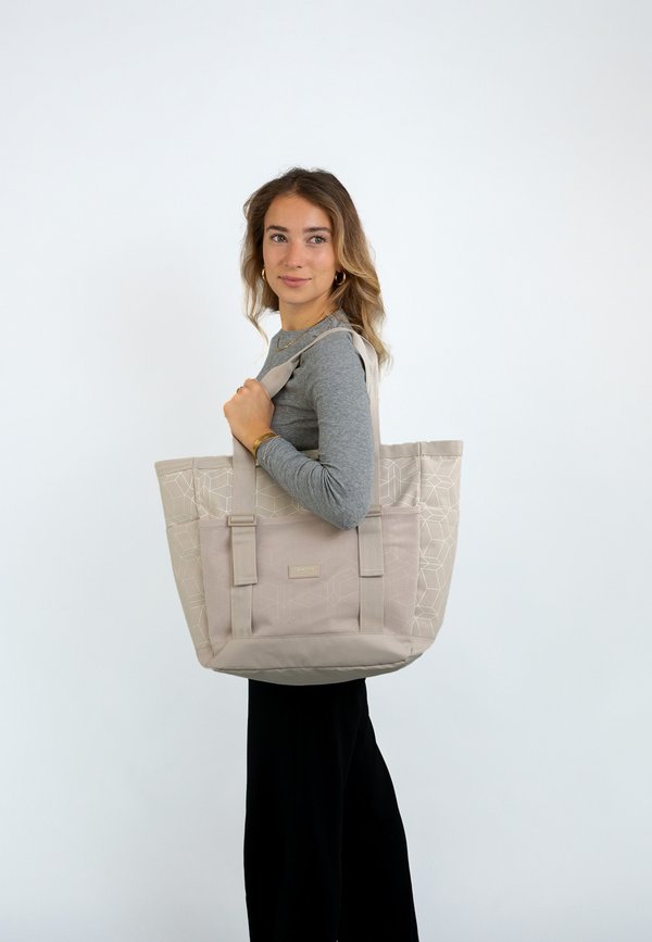 SMILLA - Shopping Bag - sand gemustert