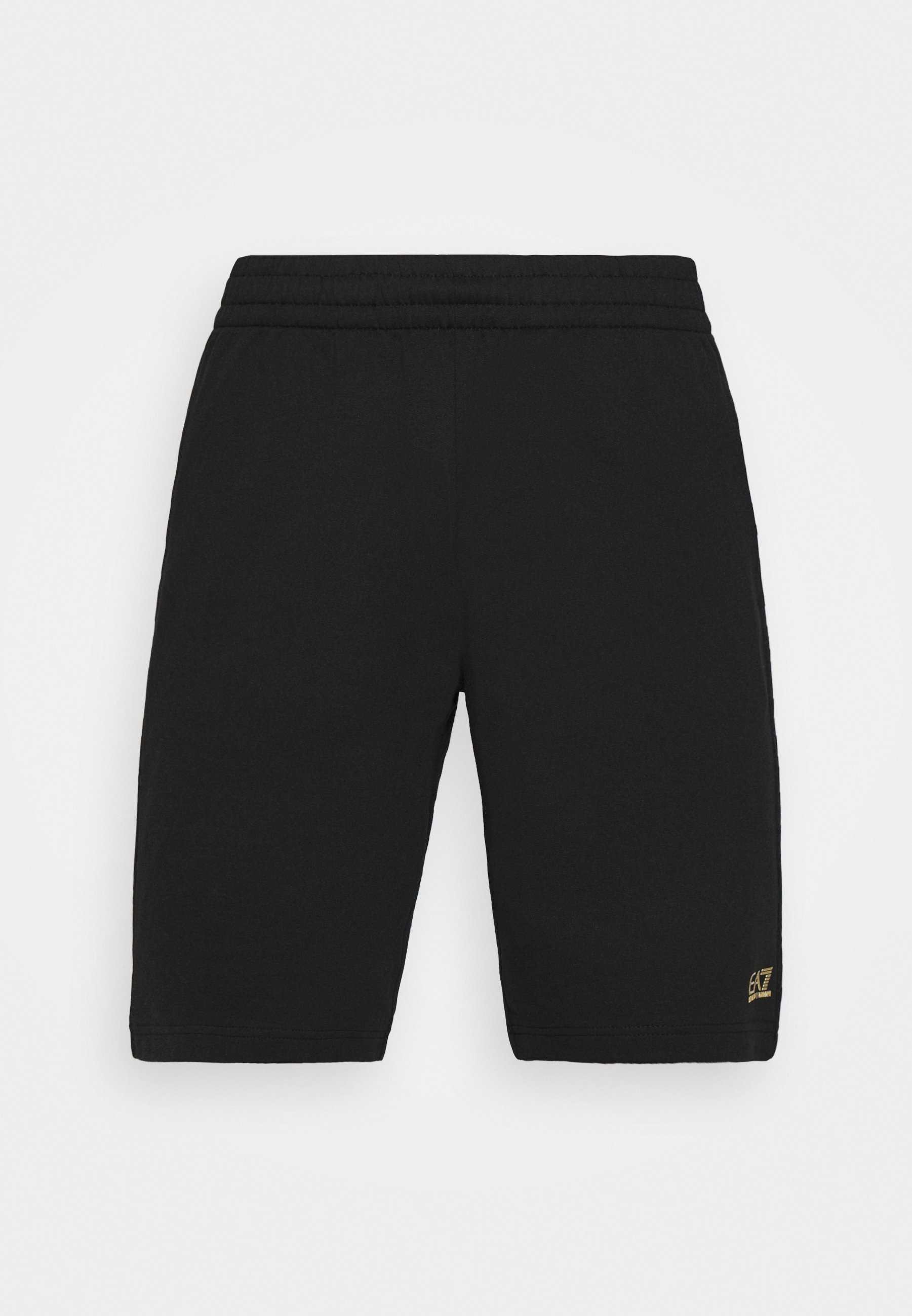 EA7 Emporio Armani BERMUDA - Treningo apatinė dalis -  black/gold-coloured/juoda - Zalando.lt