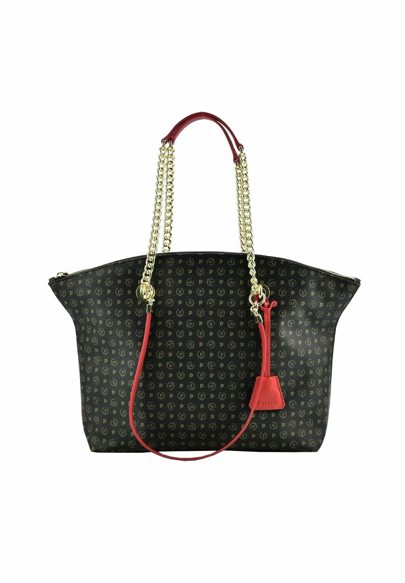 Borsa Monospalla Pollini Pollini Borsa A Mano Nero Rosso/rosso