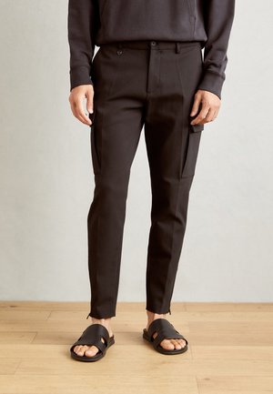 TROUSERS BJORN - Cargobukse - black