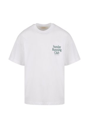 SUNDAY RUNNING CLUB - Print T-shirt - white