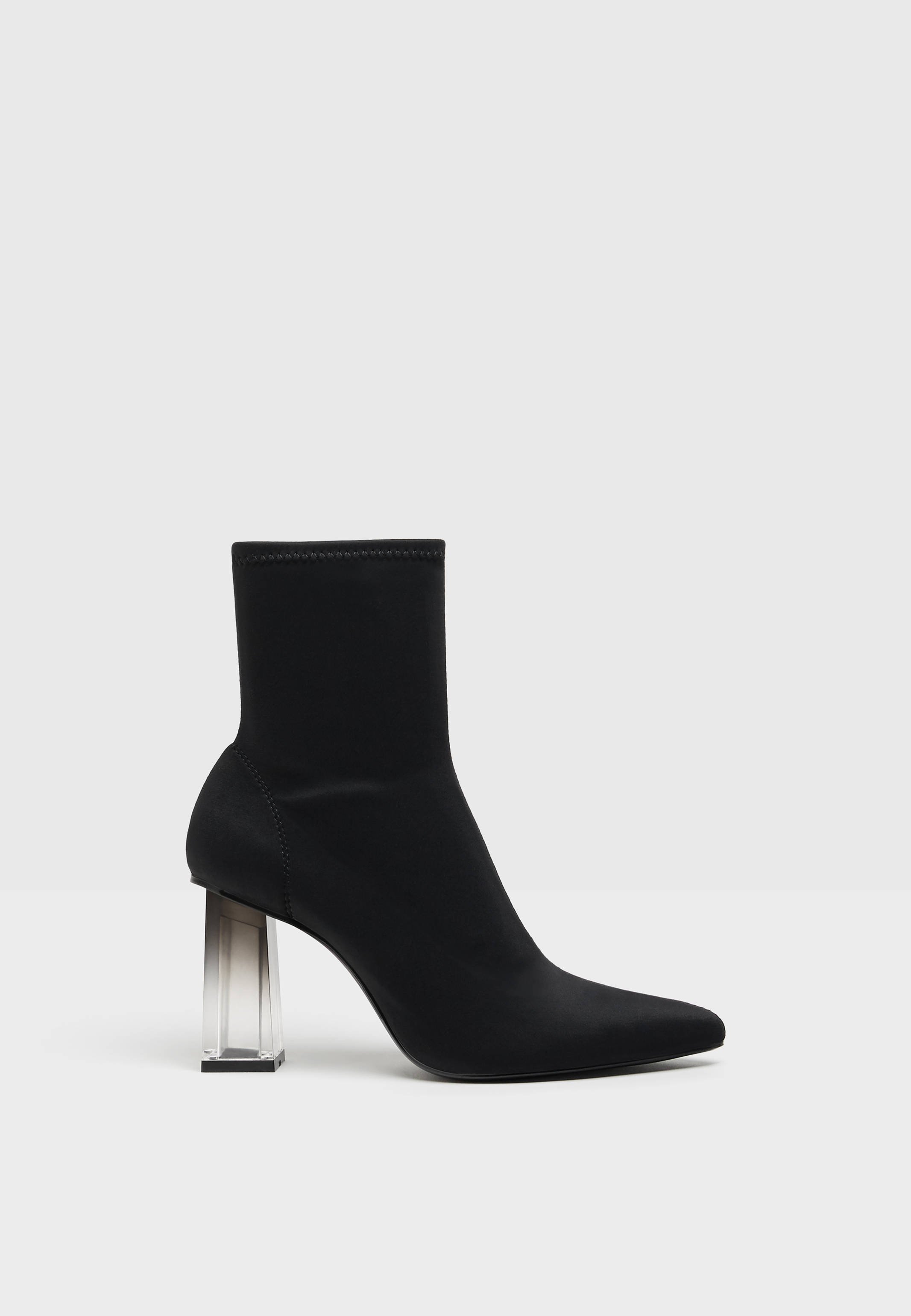 bottines a talons transparent