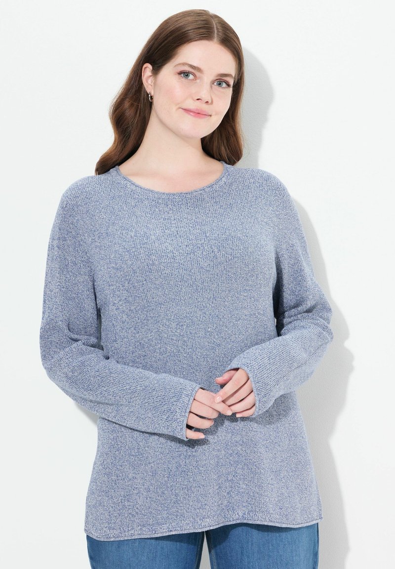 Ulla Popken Strickpullover - atlantic blue