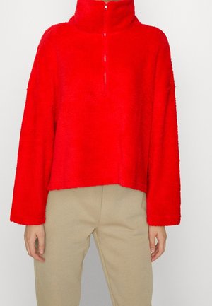 Fleecepullover - red