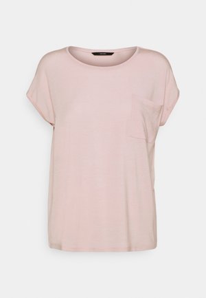 VMDAVA POCKET - Triko s potiskem - sepia rose