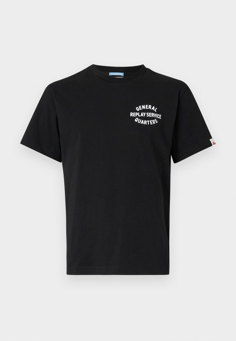 Replay T-shirt print zwart