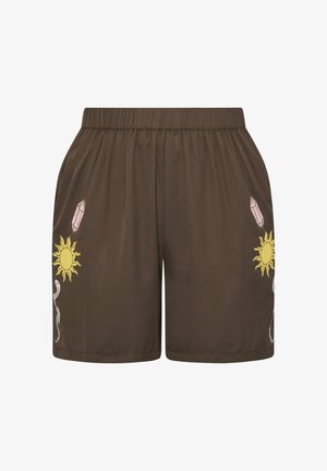 Yours Clothing, WOMEN'S CASUAL SHORTS - Shorts - chocolate
