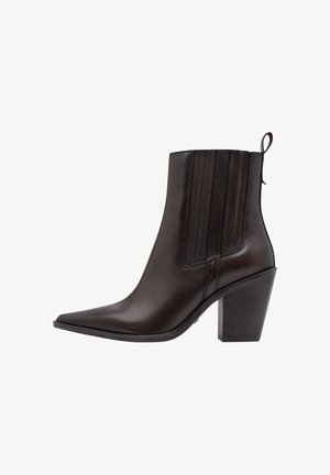 Tamaris, STIEFELETTE - Højhælede støvletter - mahogany