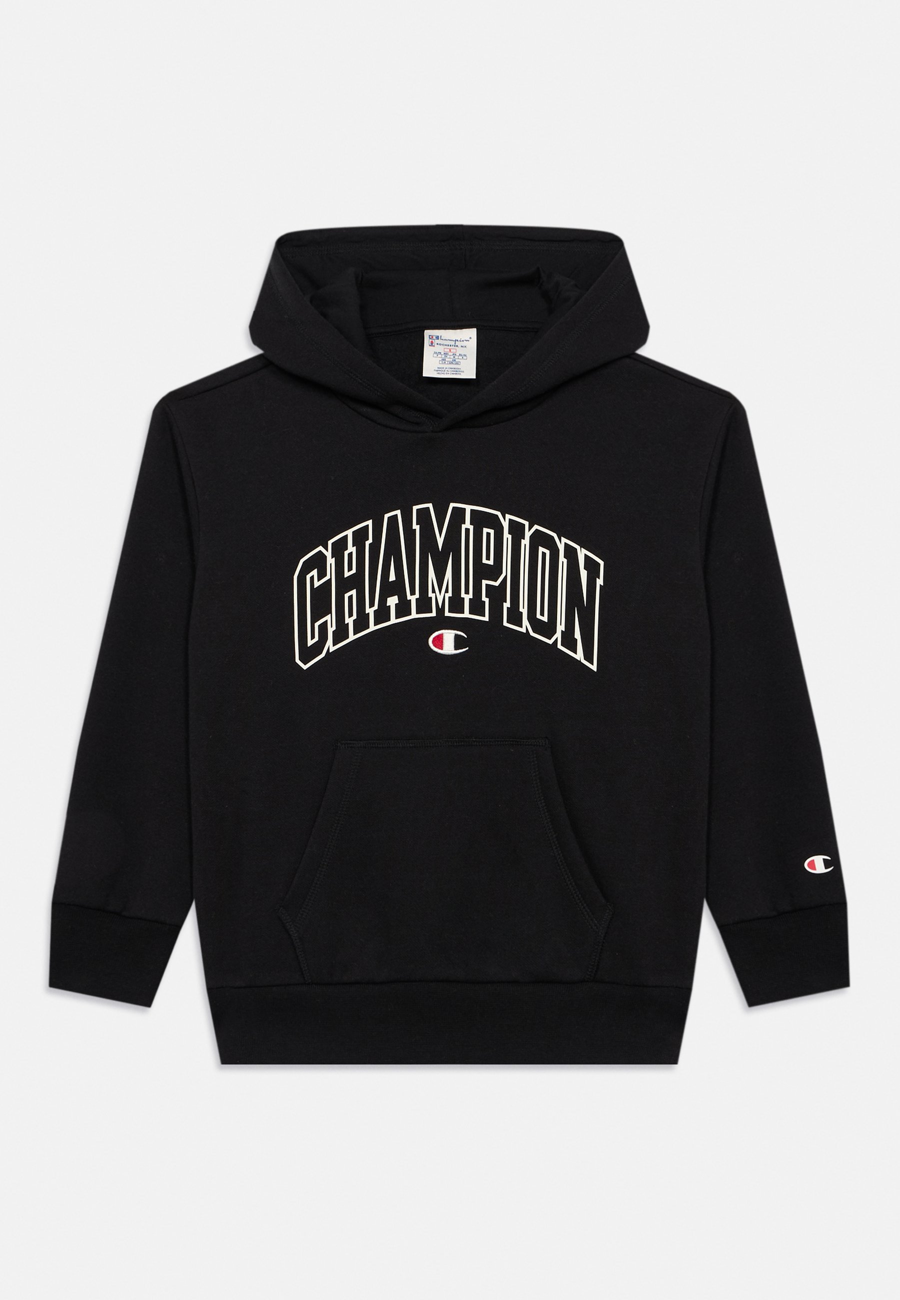 Champion COLLEGE HOODIE LARGE LOGO UNISEX - Hoodie - black - Zalando