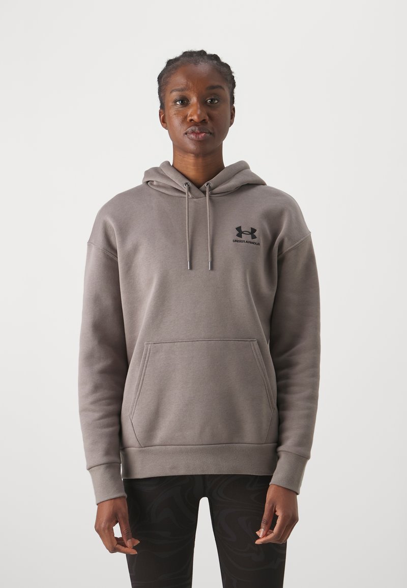 Under Armour ESSENTIAL HOODIE - Felpa con cappuccio - taupe dusk