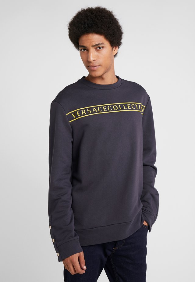 FELPA CON RICAMO - Sweatshirt - blue