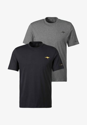 KangaROOS, 2 PACK - T-Shirt basic - grau meliert