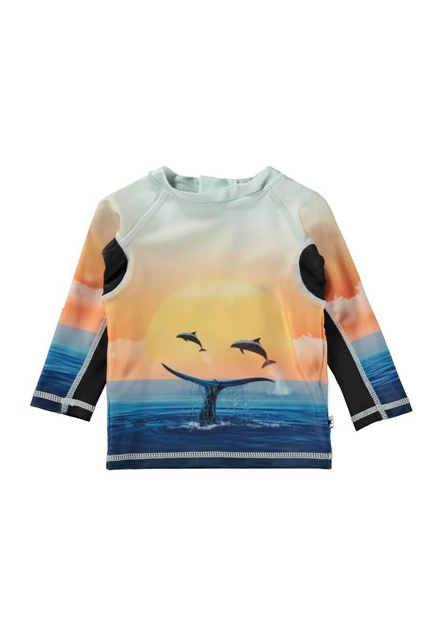 Molo NEMO Surfshirt ocean smile/oranje