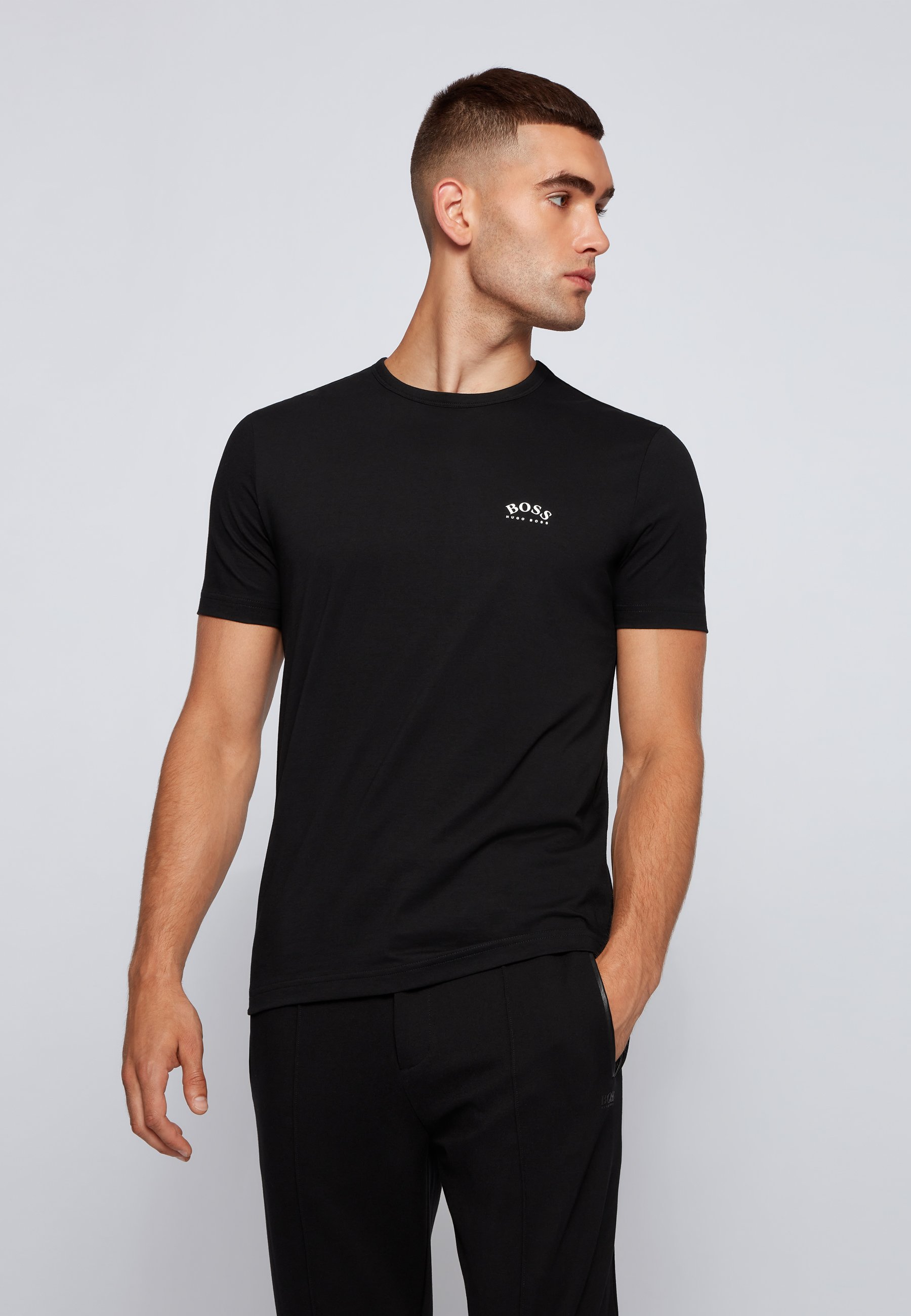 BOSS TEE CURVED - T-Shirt basic 