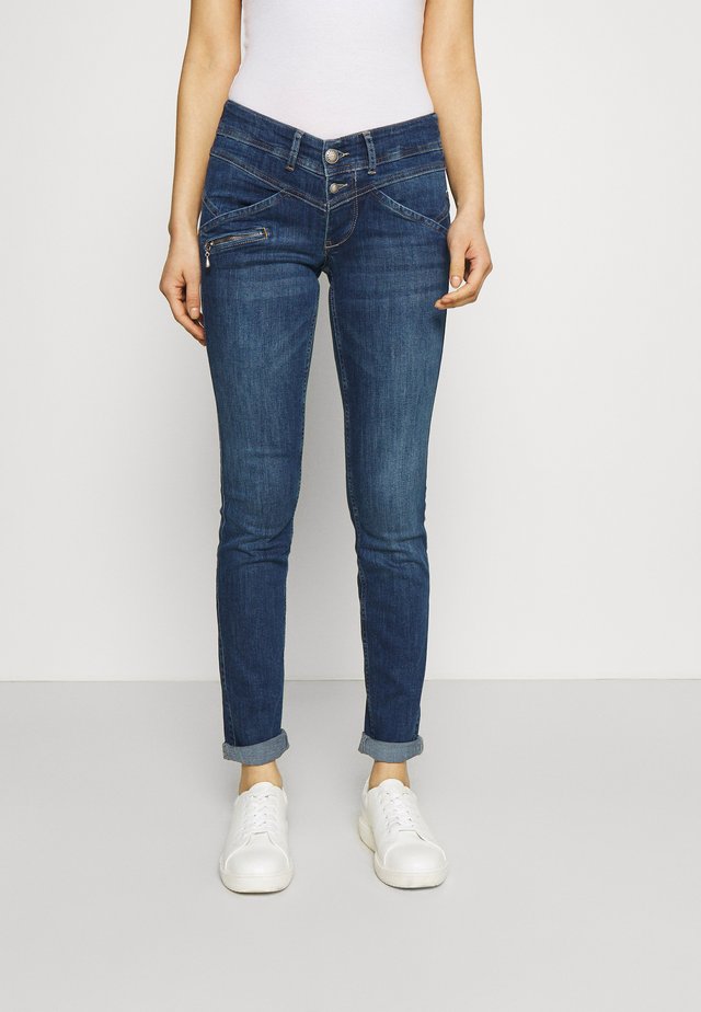 COREENA - Jean slim - dark-blue denim