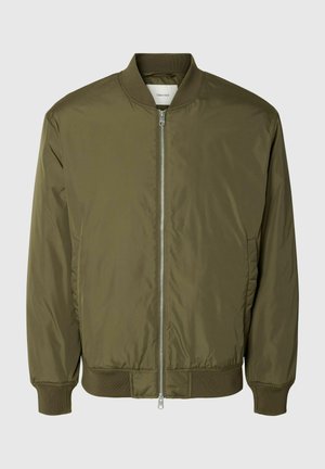 Selected, BOMBER JACKET WATER REPELLENT - Zimná bunda - khaki