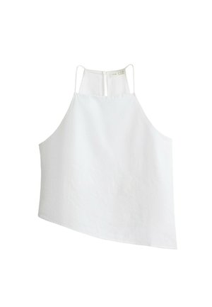 OYSHO, ASYMMETRIC SLEEVELESS - Débardeur - white