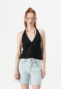Abercrombie & Fitch - BARE CLEAN FRONT HALTER VEST  - Top - black Thumbnail Image 1