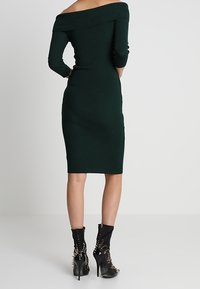 Dorothy Perkins Pletené šaty - dark green
