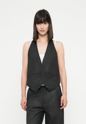 Replay COATED VEST - Strukirani kaput - black