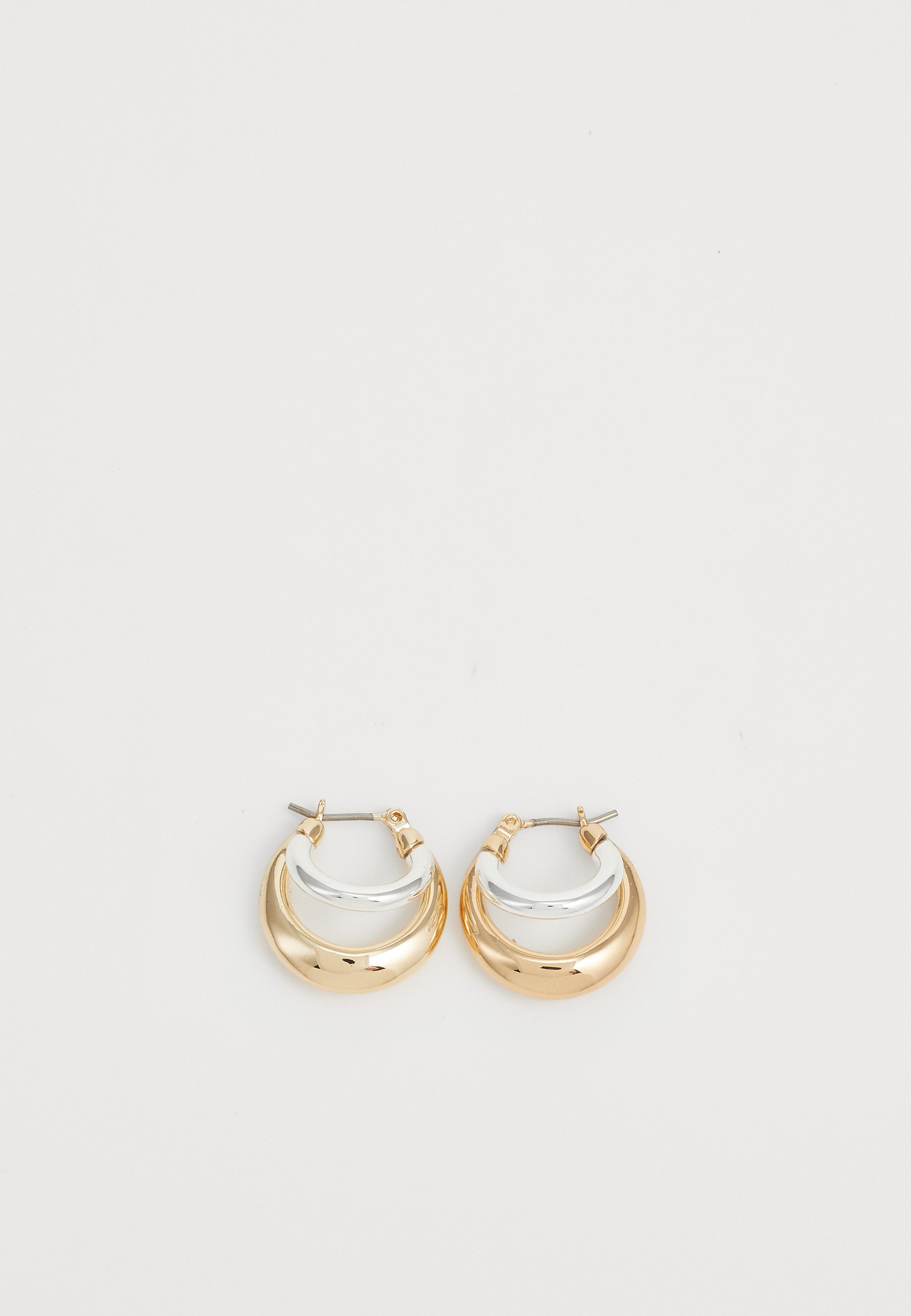 DKNY PUFFY SPLIT HOOP Earrings silver-coloured/gold-coloured
