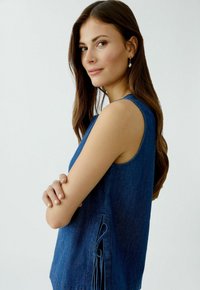 Oui Bluse - blue denim