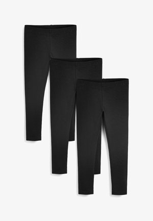 Mustad mustad leggingid kolmes eraldi pakendis. Valmistatud venivast kangast, millel on sile tekstuur. Omab lihtsat elastset vöökohta ja pahkluuni ulatuvat pikkust.