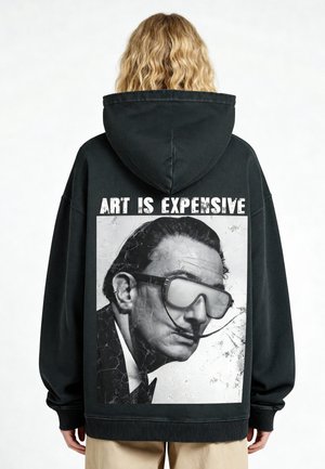 ART IS EXPENSIVE DALI UNISEX VINTAGE - Sweat à capuche - black denim