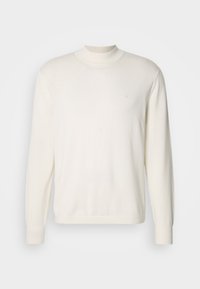 MOCK NECK - Stickad tröja - antique white