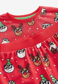 Next SINGLE LONG SLEEVE SET - Nattøj sæt - red christmas character