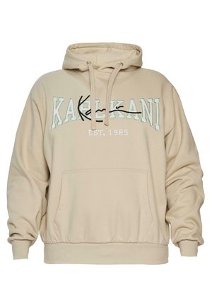 Karl Kani COLLEGE SIGNATURE - Kapuzenpullover - off white