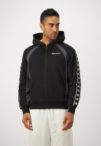 Champion SPORT HERITAGE FULL ZIP HOODIE - Sweatjacke - black