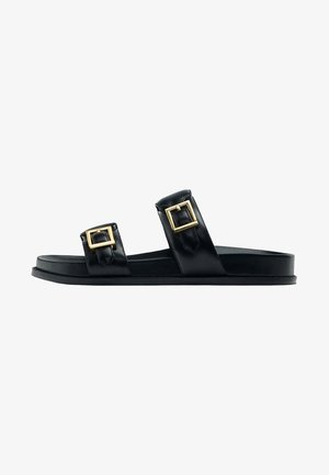 Massimo Dutti, Mules - black